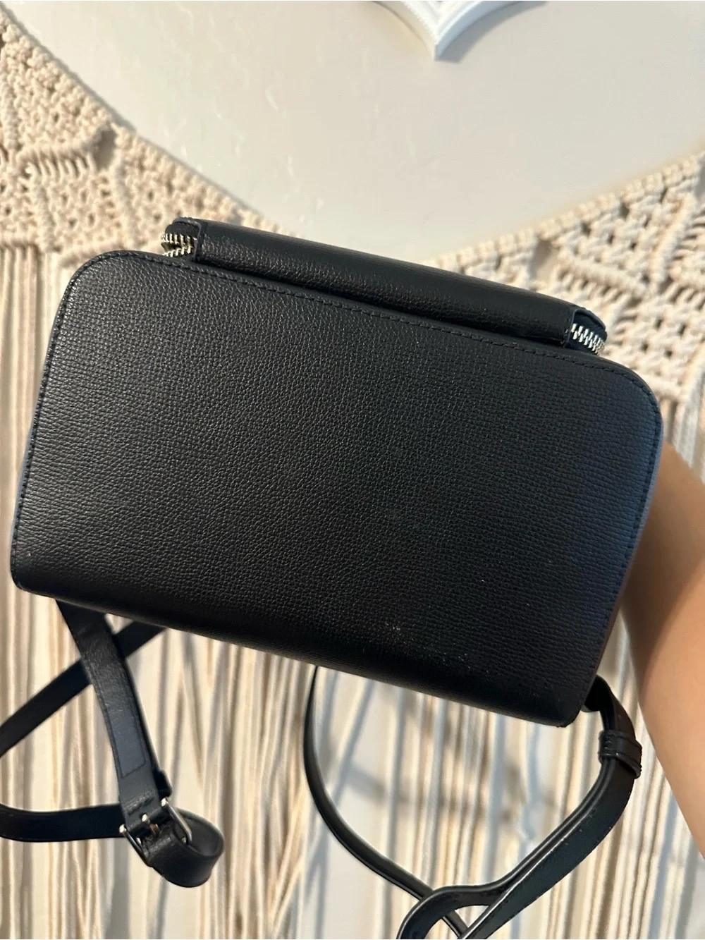 kate spade New York Black Leather Backpack